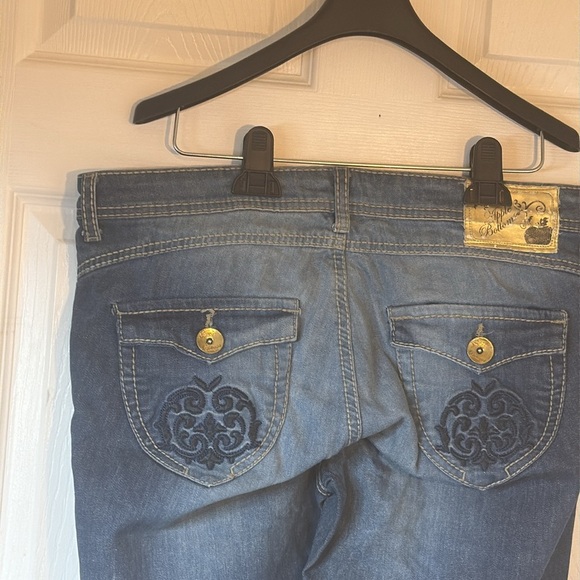 Apple Bottoms Blue Ankle Cropped Jeans with Distressed Details - Picture 5 of 10